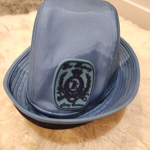 Juicy Couture Blue Fedora Hat with Crest